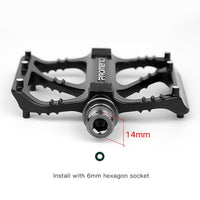 1 Pair Bicycle Pedal Mountain Road Bike Cycling Anti Slip Bearing Pedals Kings Warehouse