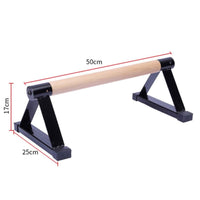 1 Pair Parallettes Set Push-up Parallel Bar Stretch Double Rod Stand Fitness Kings Warehouse