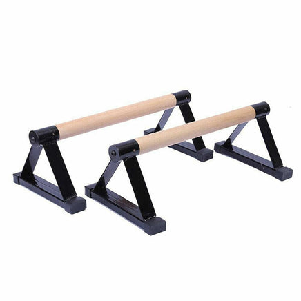 1 Pair Parallettes Set Push-up Parallel Bar Stretch Double Rod Stand Fitness Kings Warehouse