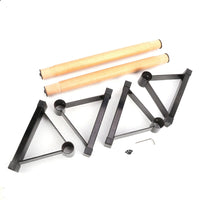 1 Pair Parallettes Set Push-up Parallel Bar Stretch Double Rod Stand Fitness Kings Warehouse