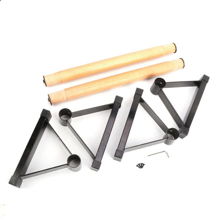 1 Pair Parallettes Set Push-up Parallel Bar Stretch Double Rod Stand Fitness Kings Warehouse