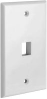 1 Port QuickPort outlet Wall Plate face plate, Single Gang White Kings Warehouse