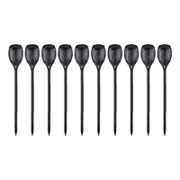 10 Pack Solar Torch Lights 96 LED Flickering Lighting Dancing Flame Garden Lamp Home & Garden Kings Warehouse