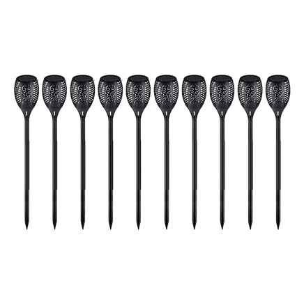10 Pack Solar Torch Lights 96 LED Flickering Lighting Dancing Flame Garden Lamp Home & Garden Kings Warehouse