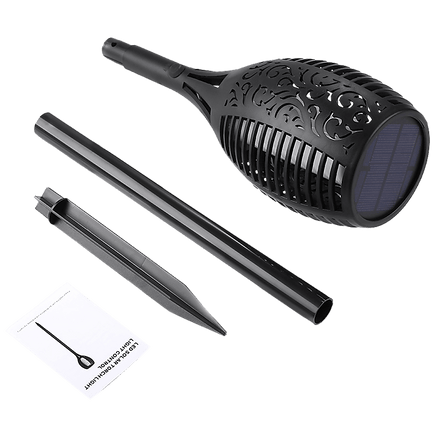 10 Pack Solar Torch Lights 96 LED Flickering Lighting Dancing Flame Garden Lamp Home & Garden Kings Warehouse