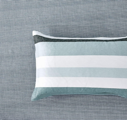 100% Cotton Nathan Reversible Printed Quilt Cover Set - King Size Home & Garden Kings Warehouse