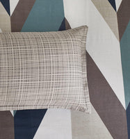 100% Cotton Oliver Reversible Printed Quilt Cover Set - King Size Home & Garden Kings Warehouse