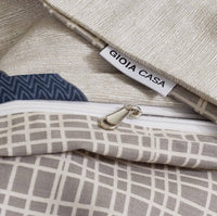 100% Cotton Oliver Reversible Printed Quilt Cover Set - Queen Size Home & Garden Kings Warehouse