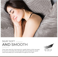 100% Premium Brushed Microfibre Tufted (3Pcs) Quilt Cover Set - Beige - King Size Home & Garden Kings Warehouse