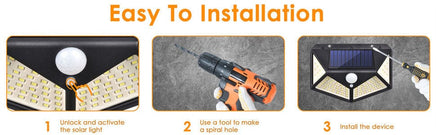 100 Waterproof LED Solar Fairy Light Outdoor with 8 Lighting Modes for Home,Garden and Decoration (4 pack) Kings Warehouse