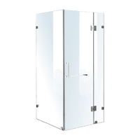 1000 x 900mm Frameless 10mm Glass Shower Screen By Della Francesca Kings Warehouse