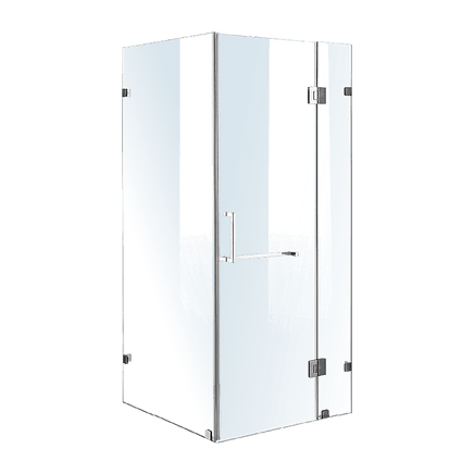 1000 x 900mm Frameless 10mm Glass Shower Screen By Della Francesca Kings Warehouse