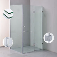 1000 x 900mm Frameless 10mm Glass Shower Screen By Della Francesca Kings Warehouse