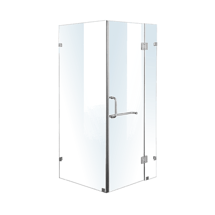 1000 x 900mm Frameless 10mm Glass Shower Screen By Della Francesca Kings Warehouse