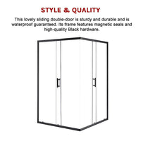 1000 x 900mm Sliding Door Nano Safety Glass Shower Screen By Della Francesca Furniture Kings Warehouse