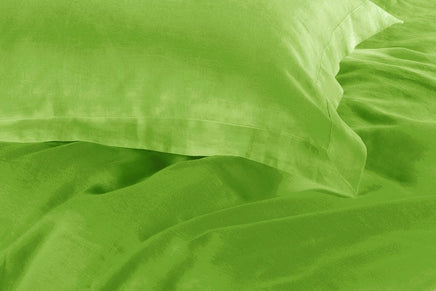 1000TC Tailored Single Size Green Duvet Quilt Cover Set Home & Garden Kings Warehouse