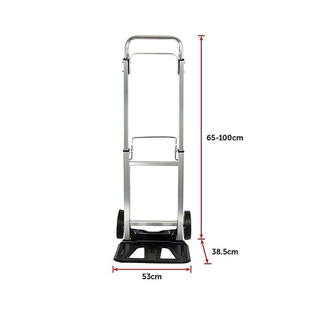 100kg Trolley Folding Hand Truck Sack Barrow Tools Kings Warehouse