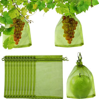 100PCS 15*20cm Fruit Net Bags Agriculture Garden Vegetable Protection Mesh Insect Proof Kings Warehouse 