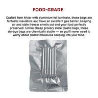 100x Food Vacuum Bags Pouch Foil Aluminum Storage Bags Heat Seal 30x40cm Home & Garden Kings Warehouse