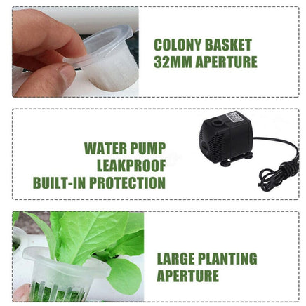 108 Plant Sites Hydroponic Grow Tool Kit Vegetable Garden Hydroponic Grow System Outdoor Kings Warehouse
