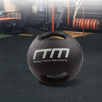 10kg Double-Handled Rubber Medicine Core Ball Sports & Fitness Kings Warehouse