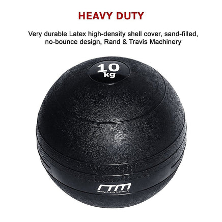 10kg Slam Ball No Bounce Crossfit Fitness MMA Boxing BootCamp Sports & Fitness Kings Warehouse
