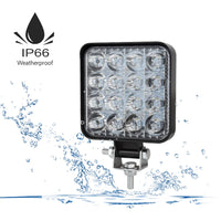 10PCS 80W CREE FLOOD LED Work Lights 12V Boat Camping Square 4inch Bar Home & Garden Kings Warehouse