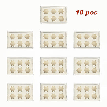 10Pcs Clear Dessert Boxes Cupcake Packing Boxes Bakery Cake Wrapping Boxes Home & Garden Kings Warehouse