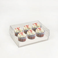 10Pcs Clear Dessert Boxes Cupcake Packing Boxes Bakery Cake Wrapping Boxes Home & Garden Kings Warehouse