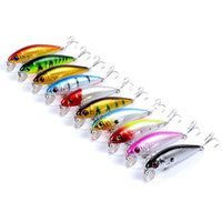10x Popper Poppers 7.2cm Fishing Lure Lures Surface Tackle Fresh Saltwater Kings Warehouse