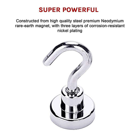 10x Strong Rare Earth N38 Neodymium Magnetic Hanger Holder 10kg Magnet Hooks Home & Garden Kings Warehouse