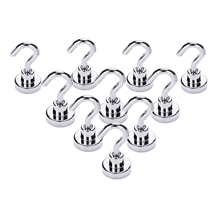 10x Strong Rare Earth N38 Neodymium Magnetic Hanger Holder 10kg Magnet Hooks Home & Garden Kings Warehouse