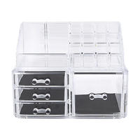 11 Drawers Clear Acrylic Tower Organiser Cosmetic jewellery Luxury Storage Cabinet Health & Beauty Kings Warehouse