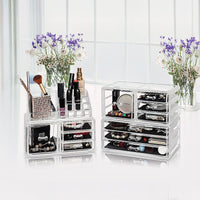 11 Drawers Clear Acrylic Tower Organiser Cosmetic jewellery Luxury Storage Cabinet Health & Beauty Kings Warehouse