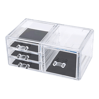 11 Drawers Clear Acrylic Tower Organiser Cosmetic jewellery Luxury Storage Cabinet Health & Beauty Kings Warehouse