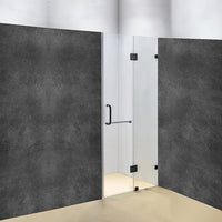 110 x 200cm Wall to Wall Frameless Shower Screen 10mm Glass By Della Francesca Kings Warehouse