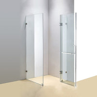 1100 x 800mm Frameless 10mm Glass Shower Screen By Della Francesca Kings Warehouse