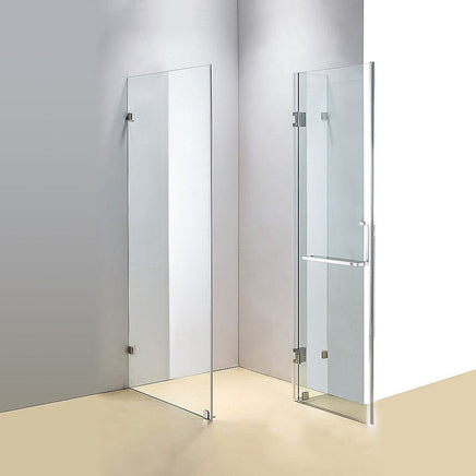 1100 x 800mm Frameless 10mm Glass Shower Screen By Della Francesca Kings Warehouse