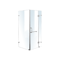 1100 x 800mm Frameless 10mm Glass Shower Screen By Della Francesca Kings Warehouse