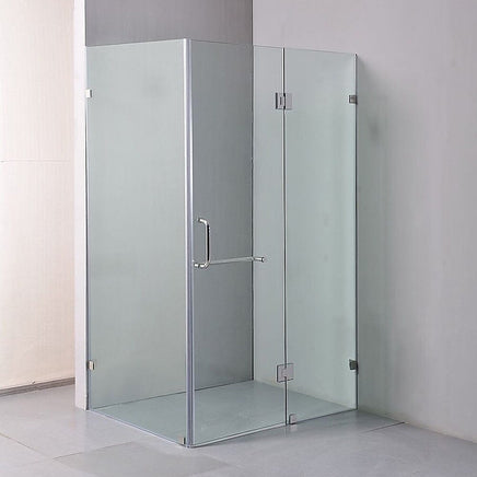 1100 x 900mm Frameless 10mm Glass Shower Screen By Della Francesca Kings Warehouse