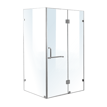 1100 x 900mm Frameless 10mm Glass Shower Screen By Della Francesca Kings Warehouse