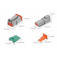 117PCS Deutsch Kit DT 2 Way Series Connector Plug Waterproof Auto Marine DT 2Pin Home & Garden Kings Warehouse