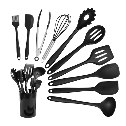 11pcs Kitchen Utensil Set Silicone Heat-Resistant Non-Stick Kitchen Utensils kit Home & Garden Kings Warehouse