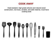 11pcs Kitchen Utensil Set Silicone Heat-Resistant Non-Stick Kitchen Utensils kit Home & Garden Kings Warehouse