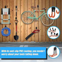12-Pack Wall Mount Garage Hooks Tool Storage Workshop Organiser Heavy Duty Steel Home & Garden Kings Warehouse