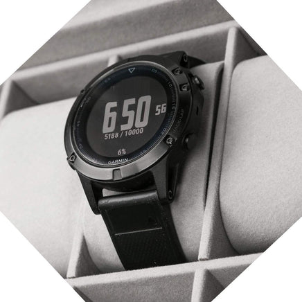 12 Slot PU Leather Lockable Watch and Jewelry Storage Boxes (Black) Kings Warehouse