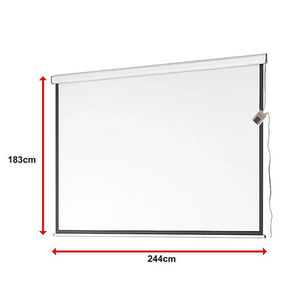 120" Electric Motorised Projector Screen TV +Remote Audio & Video Kings Warehouse
