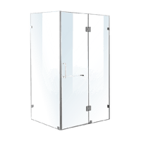 1200 x 800mm Frameless 10mm Glass Shower Screen By Della Francesca Kings Warehouse