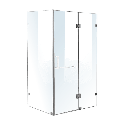 1200 x 800mm Frameless 10mm Glass Shower Screen By Della Francesca Kings Warehouse