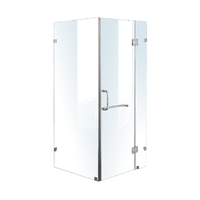 1200 x 800mm Frameless 10mm Glass Shower Screen By Della Francesca Kings Warehouse